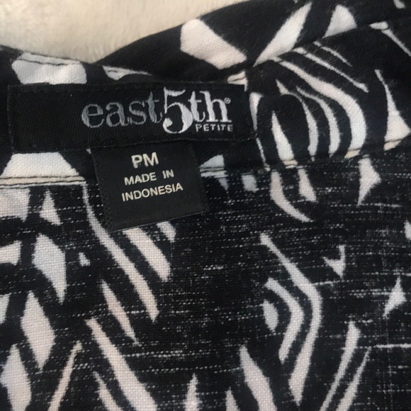 East 5Th Black 3/4 Sleeve blazer MP - Picture 5 of 8